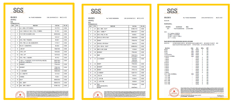 康阜新材料SGS報告